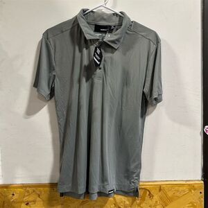 NWT Truewerk Women's Tech Polo Shirt Gray Size M Workwear Top